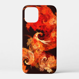 Dancing Firebirds Abstract Art iPhone 12 Mini Case