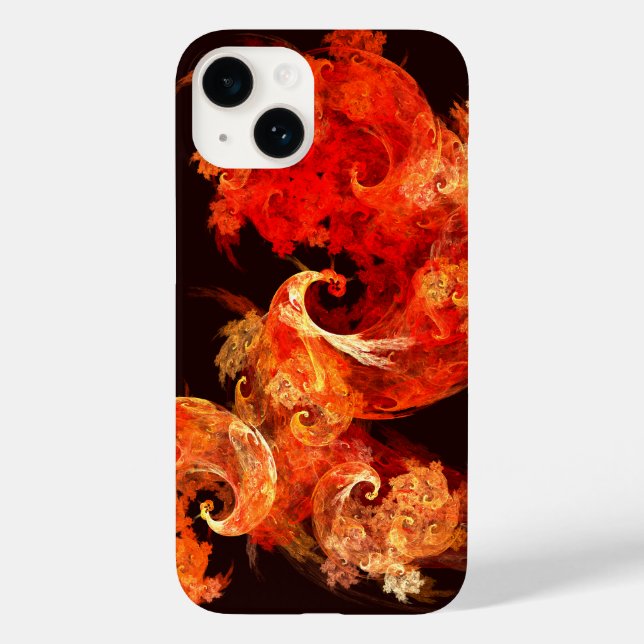 Dancing Firebirds Abstract Art Case-Mate iPhone Case (Back)