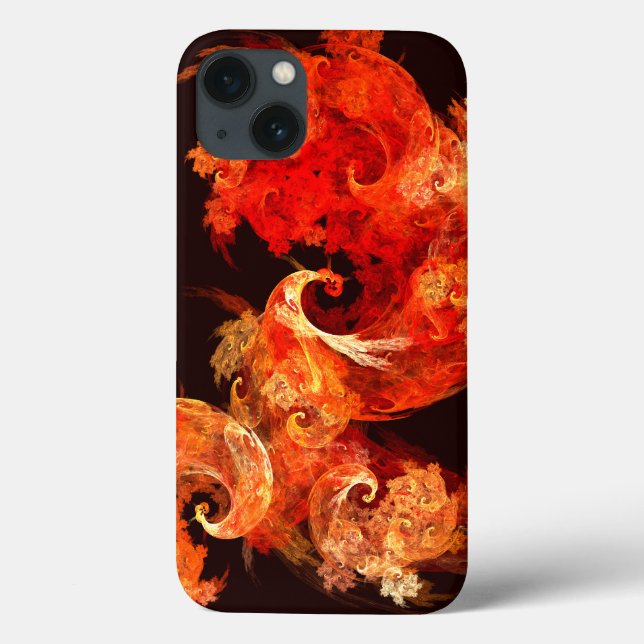 Dancing Firebirds Abstract Art Case-Mate iPhone Case (Back)