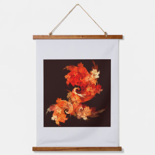 Dancing Firebirds Abstract Art Hanging Tapestry