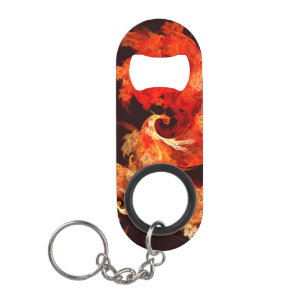 Dancing Firebirds Abstract Art Mini Bottle Opener