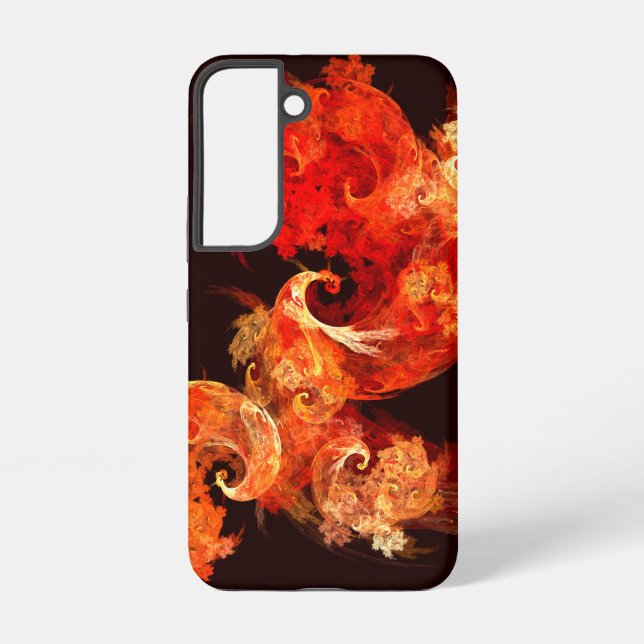 Dancing Firebirds Abstract Art Samsung Galaxy S22 Case (Back)