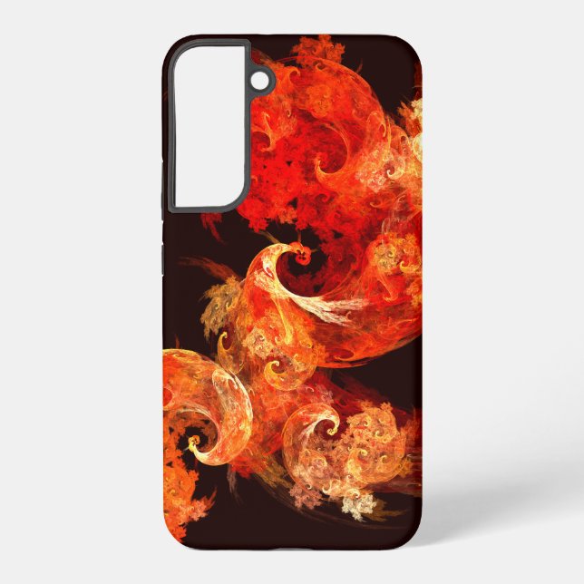 Dancing Firebirds Abstract Art Samsung Galaxy S22+ Case (Back)