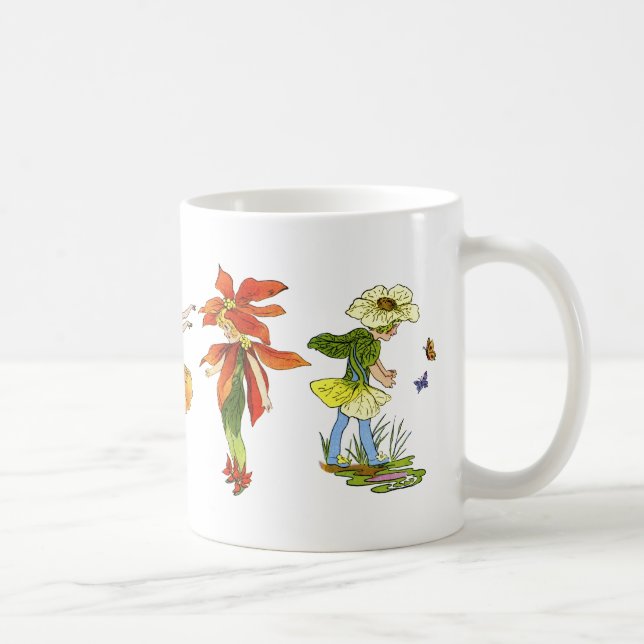 Dancing Flower Children Mug (Right)
