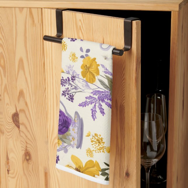 Dancing flower  kitchen towel (Thirds Fold)