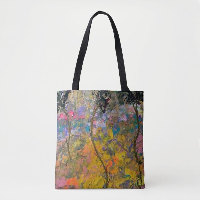 Dancing Flowers Tote Bag (Front)
