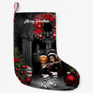 Dancing for christmas.  small christmas stocking