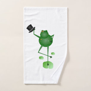 Dancing Frog Hand Towel