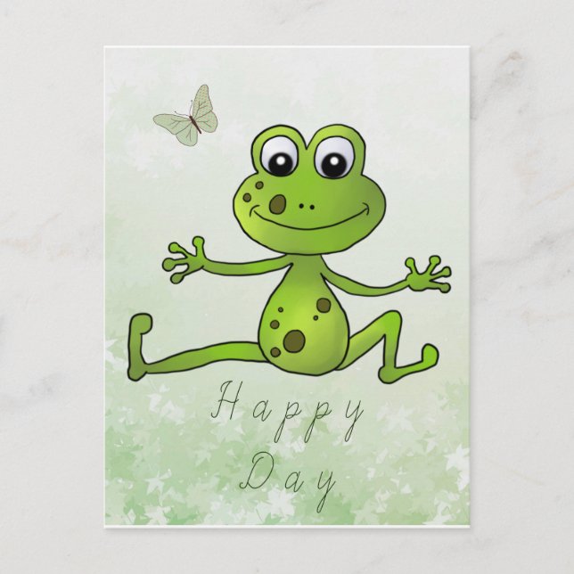 dancing frog postcard (Front)