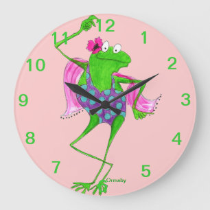Dancing Froggy Wall Clock