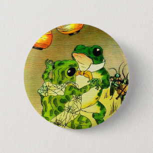 Dancing Frogs 2 Inch Round Button