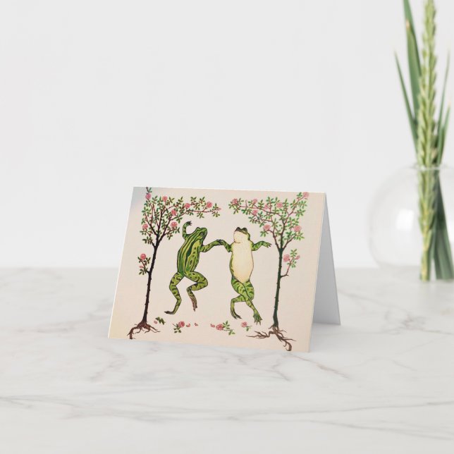 Dancing Frogs Note Card (Front)