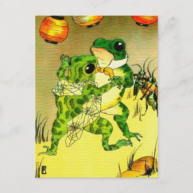 Dancing Frogs Postcard (Front)