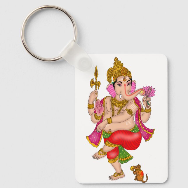 Dancing Ganesha Keychain (Front)