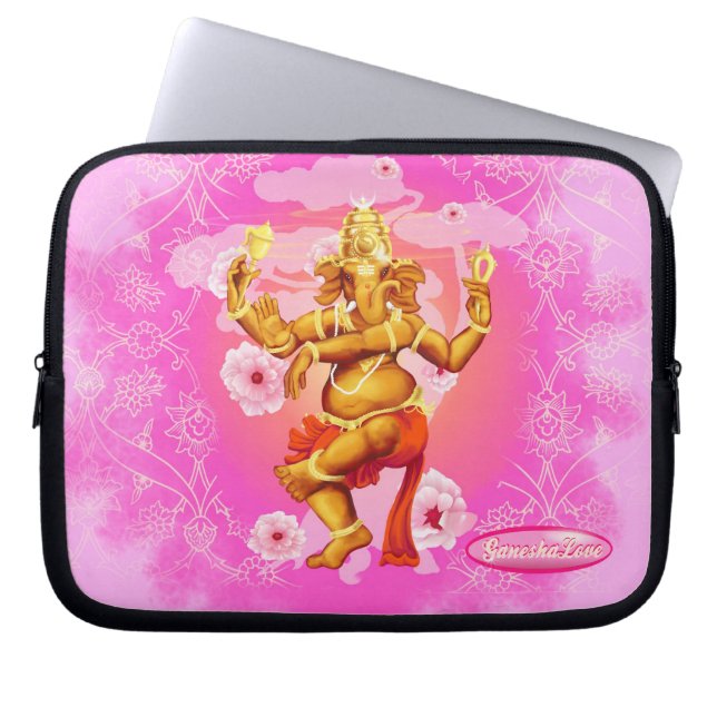Dancing Ganesha Laptop Sleeve (Front)