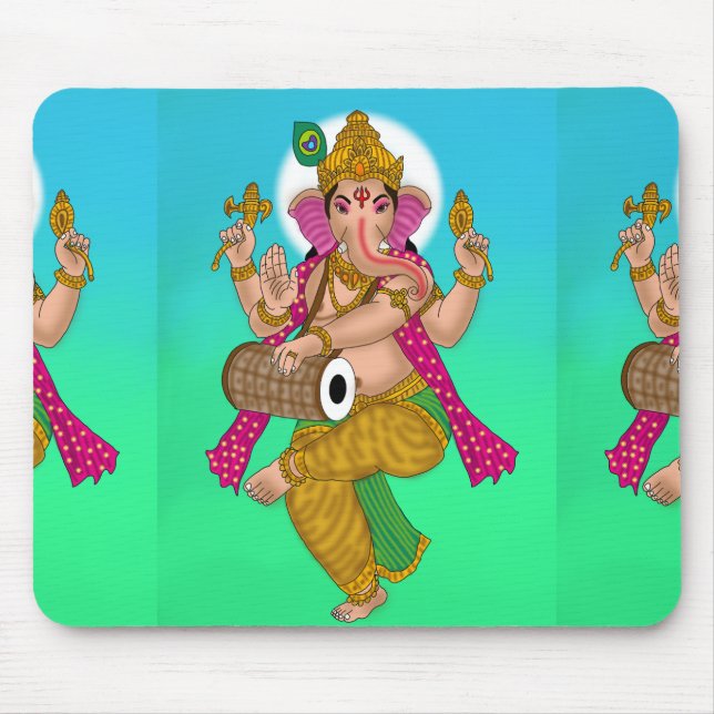 Dancing Ganesha Mouse Pad (Front)
