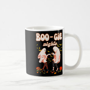 Dancing Ghost With Pumpkin Halloween Women's Graph Coffee Mug