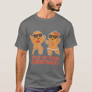 Dancing Gingerbread Cookies Funny Christmas Kawaii T-Shirt