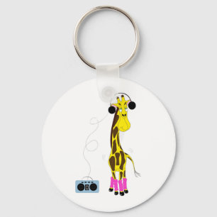 Dancing Giraffe Keychain