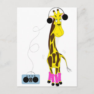 Dancing Giraffe Postcard