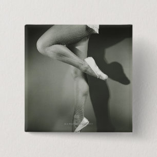 Dancing Girl 2 Inch Square Button