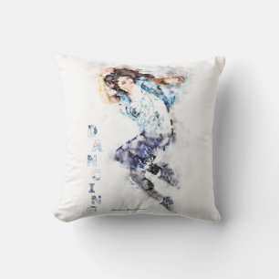 Dancing Girl 2 Throw Pillow