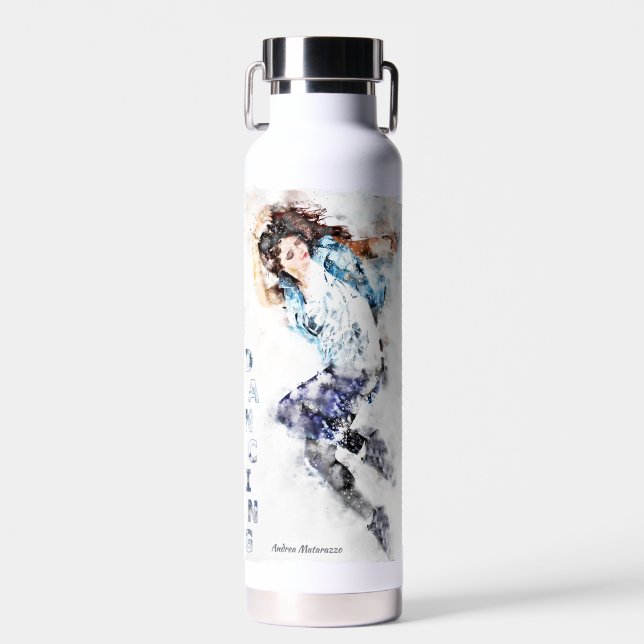Dancing Girl 2  Water Bottle (Front)