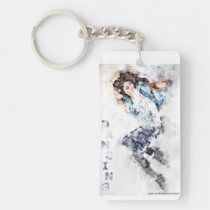 Dancing girl  keychain