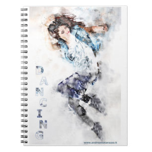 Dancing girl notebook