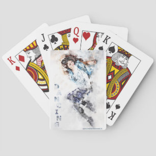 Dancing girl   playing cards