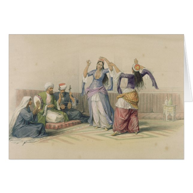 Dancing Girls at Cairo, from 'Egypt and Nubia' (Front Horizontal)