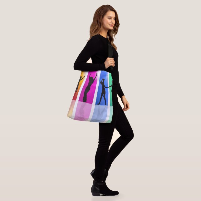 Dancing girls crossbody bag (On Model)