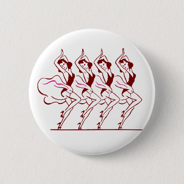 Dancing Girls Thunder_Cove 2 Inch Round Button (Front)