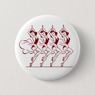 Dancing Girls Thunder_Cove 2 Inch Round Button