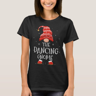 Dancing Gnome Xmas Family Matching Funny Christmas T-Shirt