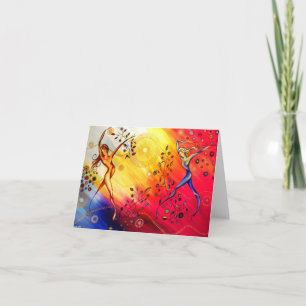 "Dancing" greeting card by CatherineHayesArt