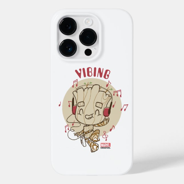 Dancing Groot Vibing With Headphones Case-Mate iPhone Case (Back)
