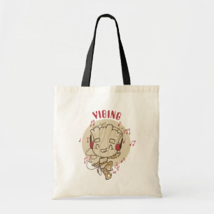 Dancing Groot Vibing With Headphones Tote Bag