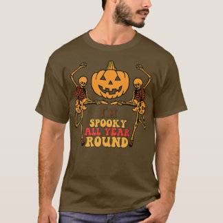 Dancing Guitar Skeleton Im Spooky All Year Round H T-Shirt