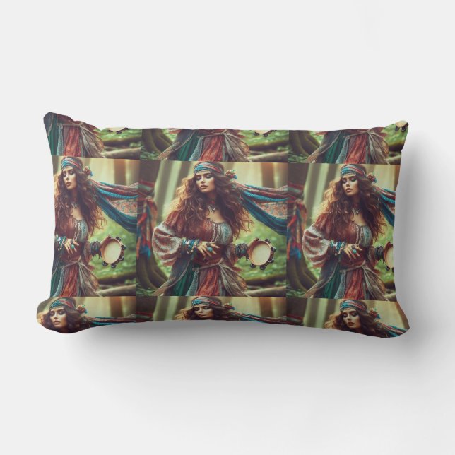 DANCING GYPSI  LUMBAR PILLOW (Front)