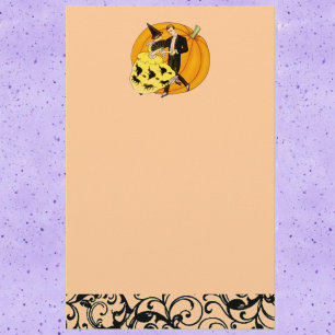 Dancing Halloween Couple Stationery