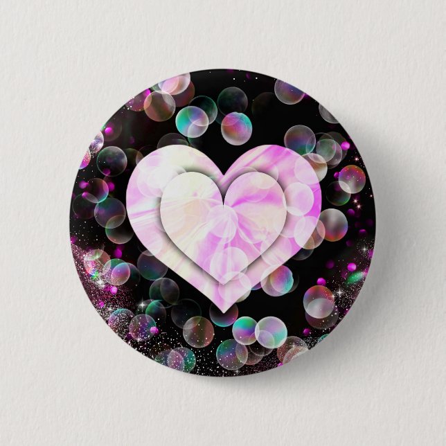 Dancing Heart 2 Inch Round Button (Front)
