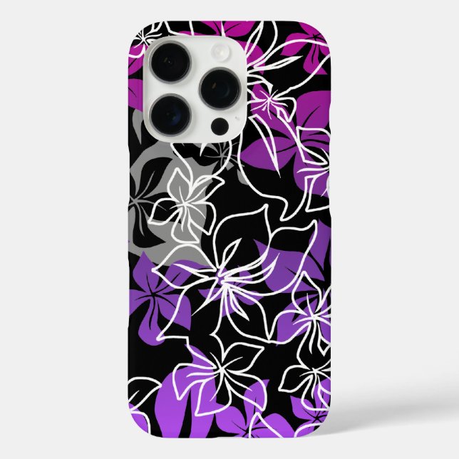 Dancing Hibiscus Hawaiian Blend Floral Magenta Case-Mate iPhone Case (Back)
