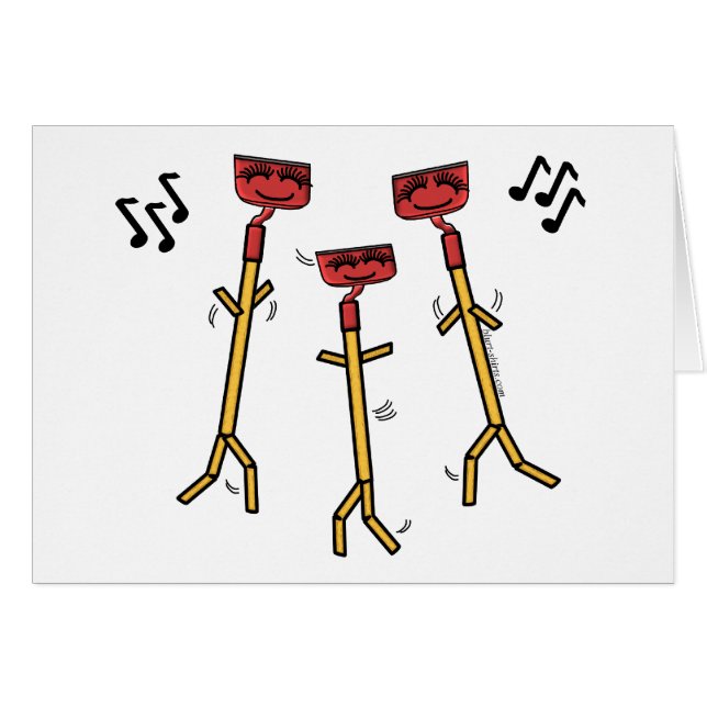 Dancing Hoes card (Front Horizontal)