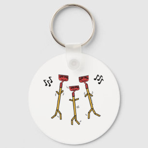 Dancing Hoes Keychain