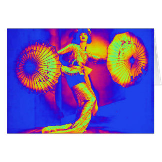 Dancing in color Greeting Card