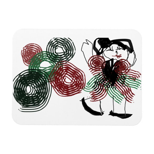 Dancing  in peppermint  magnet (Horizontal)