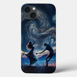 dancing in starry night iPhone 13 case