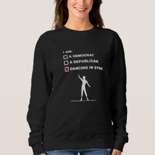 Dancing In Sync Line Dancing Country Dance Line Da Sweatshirt