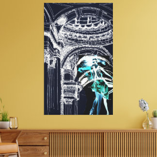 Dancing In The Pantheon, Paris: Wrapped Canvas